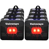 Univerayo Coyote Deterrent 8 Packs Deer Repellent Predator Control Light Solar Powered Nocturnal Pest Animals Repeller Solar Predator Lights Rabbit Fox Coyote Raccoon Repellent - Upgraded Version
