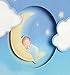 Hallmark Vida Spanish Congratulations Greeting Card for New Baby Boy (Boy on Moon with Clouds)