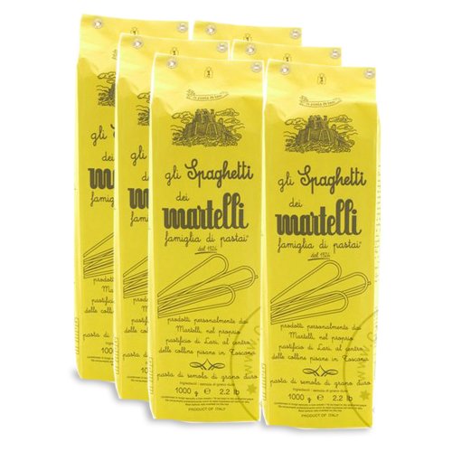 Martelli Spaghetti, 6 x 1.000g - Sparpaket (8018048000052)