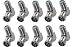 iMBAPrice (Pack of 10) Right Angle Coax F-Jack to F-Quick Push On Plug - Male/Female - Adapter (Support Comcast, Time Warner, Cox Communications, Charter Communications, Verizon FiOS, and AT&T)