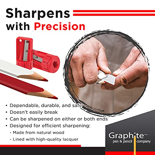 GRAPHITE Hard Lead Carpenter Pencil 2 Lumber Pencil (72) PCS Industrial Pencil Wood Flooring