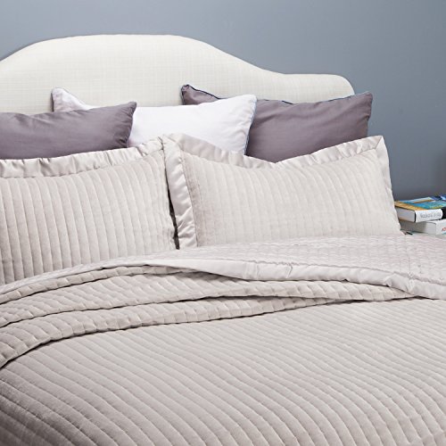 Velvet Quilt Coverlet Set Full/Queen Size (90\