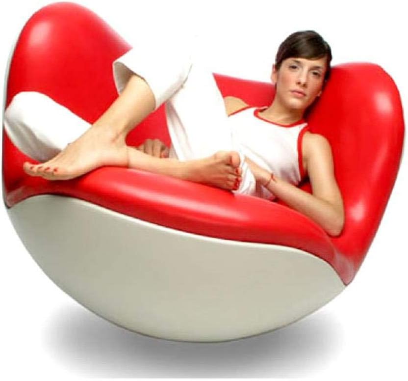 Lunch Break Recliner Rocking Chair Lazy Couch Chair Creative Furniture Single Leather Sofa Chair Living Room Study Chair