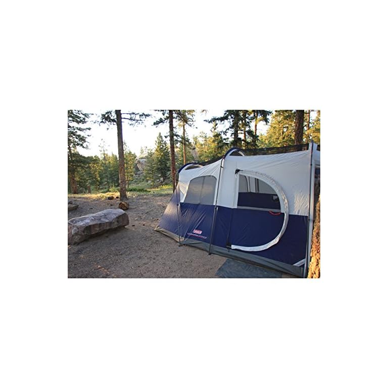 Coleman Elite WeatherMaster Tent 17'x9' 6 Person Cabin Tent with LED