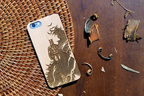 Batman Silhouette HANDMADE Iphone 6/ 6s wooden case – Made from eco-friendly wood – Modern DC Comics art design – Original gift for boys and girls