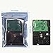 JACKYLED 50 Pcs Antistatic Bag (15x20cm/5.9X7.9inches) Resealable for SSD HDD and Electronic Device Anti Static Bag New