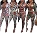 FairBeauty Women's Jumpsuits 2 Piece Outfits Floral Bodycon Tops Pants Sweatsuits
