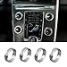 wroadavee 4pcs Silver Air Condition Knob & Audio Knob Cover for Volvo XC60 S60 V60 V40