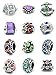 Ten Assorted Crystal Rhinestone Bead Charm Spacers