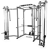 Valor Fitness BD-33BCCL Power Rack w/LAT Pull and Cable Crossover Attachment