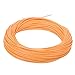 Maxcatch Fly Fishing Line (Weight Forward, Floating) and Fly Line Combo with Backing Leader and Tippet (1F/2F/3F/4F/5F/6F/7F/8F/9F/10F) (Fly Line Satin Orange, WF8F 100FT)