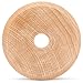 Mini Wood Wheels Treaded Style, 2 Inch Diameter, Pack of 24, for Crafts and DIY Car Models, by Woodpeckers
