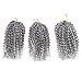 BeautyGrace Pack of 3 Marlybob Braiding Hair Crochet Ombre Kanekalon Synthetic Hair Extension (8'', T1b/Grey)