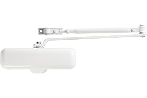 BRINKS Heavy Duty Residential Door Closer UL Listed, White (White)