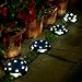 Loren Solar Ground Lights Outdoor,Solar Disk Lights,Waterproof,Solar Garden Lights for Pathway Lawn Yard Roads Walkway Driveway - Cold White (Only 4 Pack LED lights with 10 LED bulbs for each light)