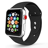 iYou Sport Band Compatible for Apple Watch Band 38MM 42MM, Soft Silicone Replacement Sport Strap Compatible for iWatch 2017 Apple Watch Series 3/2/1, Edition, Nike+, All Models More Colors Choose
