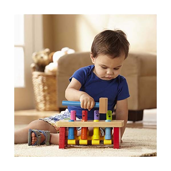 Melissa-Doug-Deluxe-Pounding-Bench-Developmental-Toy-Motor-Skills-Problem-Solving-2-Gift-for-Boy-or-Girl Melissa & Doug Deluxe Pounding Bench & Counting Caterpillar | Developmental Toy | Motor Skills | Problem Solving | 2…