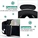 Odoland Snow Ski Goggles S2 Double Lens Anti-Fog OTG Windproof UV400 Eyewear for Men, Women and Youth-Skiing Snowboarding, White Frame Green Lens vlt 15%