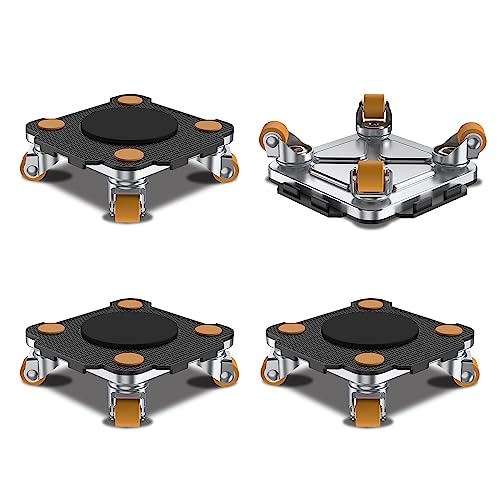 ONEON Möbel Transportroller mit Rollen Set - Zus. Schwarz Connect Pro 4Pk