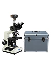 Omax 40 x  2500 X USB3 18 MP Digital trinocular microscopio compuesto LED Lab con aluminio funda de transporte