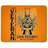 I Am A Veteran Mouse Pad for Typist Office, My Oath