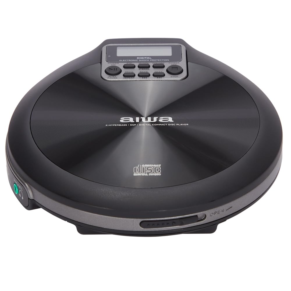 Aiwa PCD-810BK CD Player Grey and Black