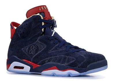 red and navy blue jordans