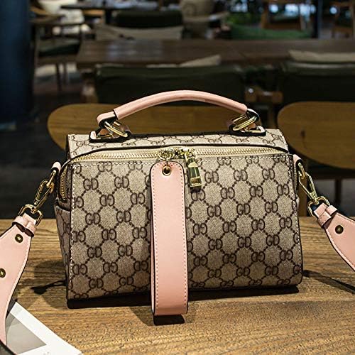 LFGCL bags womenPrinted Contrast Pillow Case Wide Shoulder Strap Shoulder Messenger Handheld Old Flower Bag