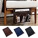 Bedside Storage Organizer/Beside Caddy/Table Cabinet Storage Organizer for Tablet Magazine Phone Remotes - All Within Arms Reach (Coffee)