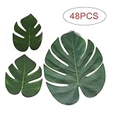 Mandy's Luau Party Supplies Palm Leaves for Luau Tropical Jungle Party (48pcs)