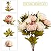 Veryhome Artificial Silk Peony Bouquets Wedding Home Decoration,Pack of 1 (Light Pink)