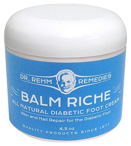 Dr. Rehm Remedies Balm Riche Diabetic, All Natural Foot Cream, 4.5 oz.