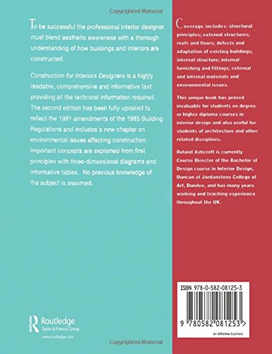 Construction For Interior Designers Longman Art Design