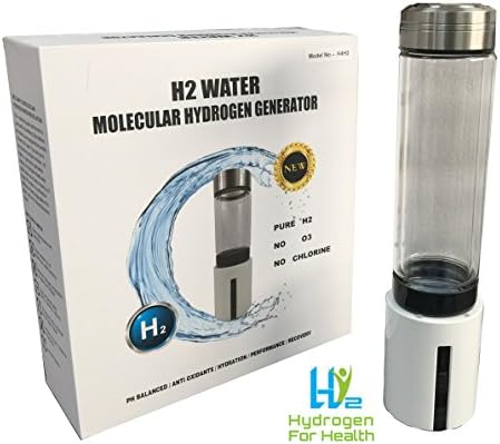 H2+ Hydrogen Water Bottle with SPE PEM Dual Chamber Technology