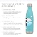 Simple Modern Stainless Steel Vacuum Insulated Double-Walled Wave Bottle, 17oz - Rock Candy Blue