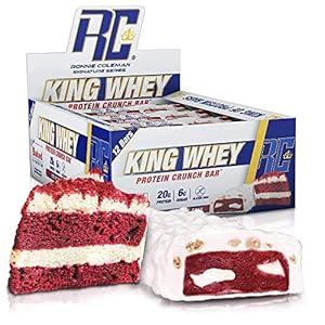 RCSS King Whey Protein Bar Eiwitreep Eiwitreep Eiwit Protein 20g Protein per reep 12x57g (Red Velvet Cake)..