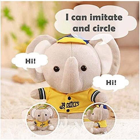 Elephant Stuffed Animal, Electric Dancing Repeat Talking Sing Plush Toys Doll, Interactive Moving Toys For Baby Kids Toddlers Recreation Education Exercise Language Ability
