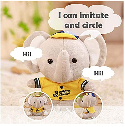 Elephant Stuffed Animal, Electric Dancing Repeat Talking Sing Plush Toys Doll, Interactive Moving Toys For Baby Kids Toddlers Recreation Education Exercise Language Ability