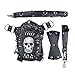steel master Punk Skull Waist Bags Leg Holster Retro Bags Goth Shoulder Waist Bags Packs