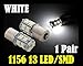 2pcs 13-SMD 1156 S25 Ba15s 12V Backup Signal Blinker Tail Light LED bulbs P21W 7506- White