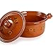 Ancient Cookware, Mexican Clay Lidded Cazuela Pot, Medium, Terracotta, 3.5 Quarts