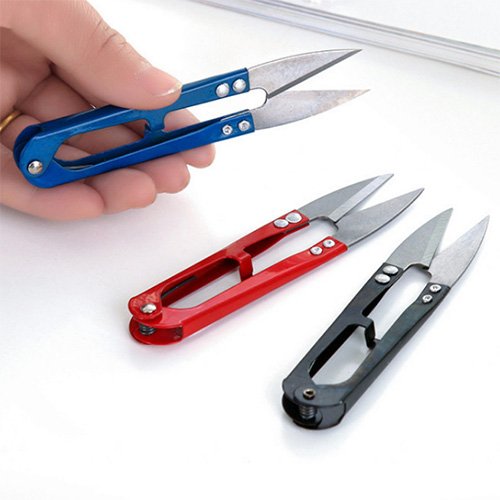 SPHTOEO 2 Pieces Clippers Sewing Trimming Scissors Nipper Embroidery Thrum Yarn Fishing Thread Beading Cutter