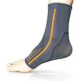 Ankle Brace Compression Sleeve | Arch Support | Foot Sock for Injury Recovery, Joint Pain, Swelling, Achilles Tendon | Pain Relief from Heel Spurs, Plantar Fasciitis | Breathable | Women & Men