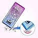 Ruky Galaxy Note 9 Case, Colorful Quicksand Series Glitter Flowing Liquid Floating Bling Diamond Premium Soft TPU Women Girls Phone Case for Samsung Galaxy Note 9 (2018) (Blue Purple)