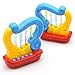 Early Learning Center Educational Kids Toys Made of ABS Environmental Plastic and Learn Music, Lullaby, Stories for Children(Harp, Horn& Music Drum, Random Color) (Little Harp)