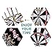 Emarth 15pack Tip Darts with National Flag Flights (5 Styles) - Stainless Steel Needle + Brass Barrels + PVC Shafts Flags