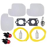 Hipa 530057925 Air Filter Fuel Line Kit for Poulan P3314 P3816 P3416 P4018 PP3416 PP3516 PP3816 PP4018 PPB3416 PPB4018 PPB4218 S1970 Gas Chainsaw