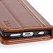 E LV iPhone 6S Case, iPhone 6 Case Cover - PU Leather Book Style Wallet Flip Slim Case Cover for iPhone 6S / iPhone 6 with 1 Stylus and 1 Screen Protector - Brown