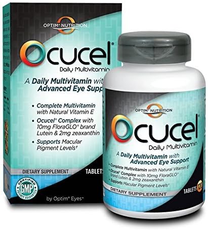 Optim Nutrition Ocucel Daily Multivitamin with FloraGlo Lutein &amp; Zeaxanthin for Advanced Eye Support (120 tabs) by Optim Nutrition