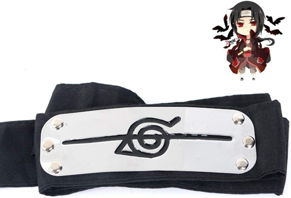 PORTOWN Naruto Cosplay Headband, Naruto Leaf Village Headband Ninja Kakashi Cosplay Accessories